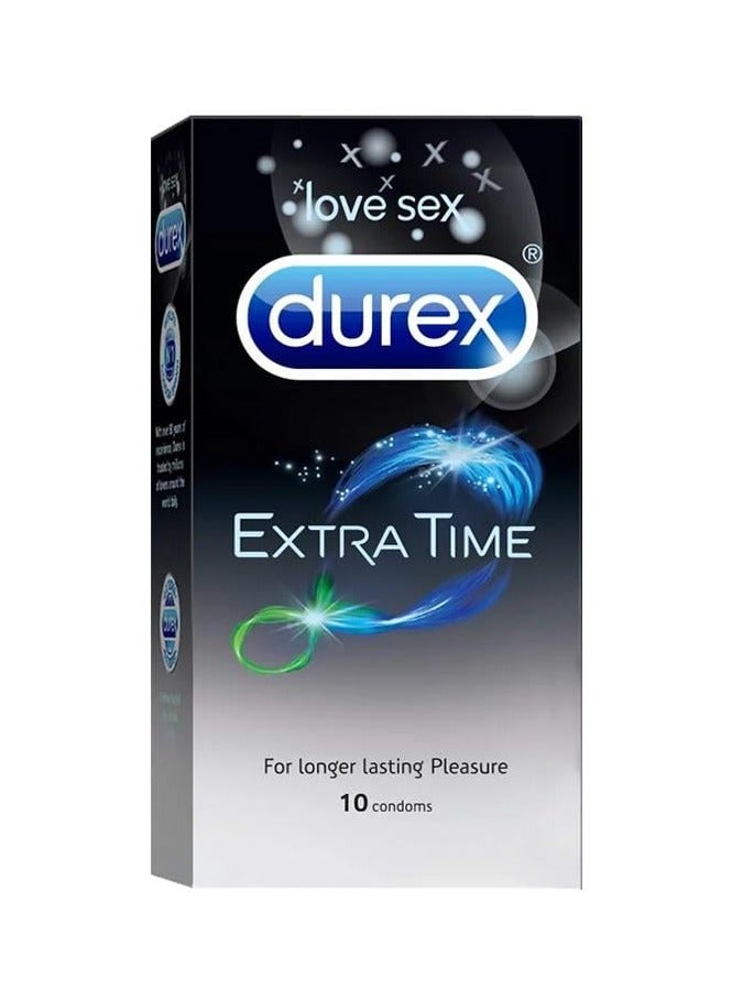 Durex Extra Time Condoms for Men - 10 Pieces - Image 1