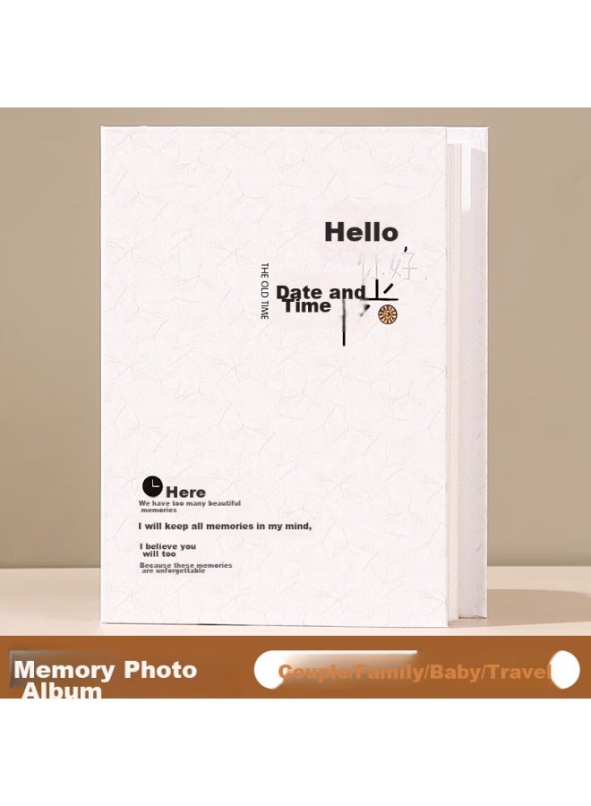 Jiamo Photo Al, 6-inch Family Al, Large Capacity, Laminated Pages, Children's Growth Record Book, Baby Diy Customization, Couple's Travel Record, 200 Photo Book - Image 1