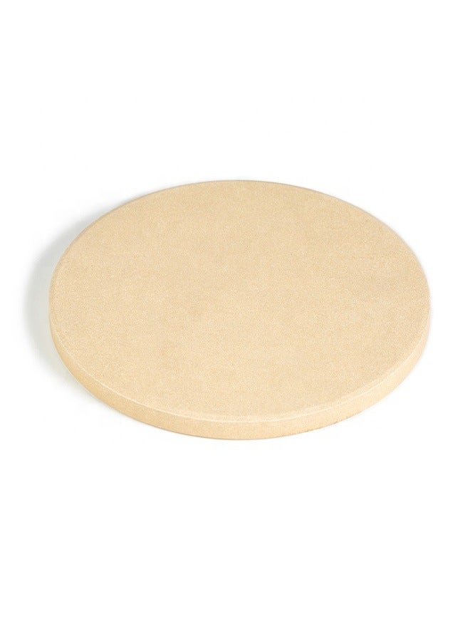 Cordierite Pizza Plate BBQ Pizza Slate Baking Tray For Oven Household Baking Special Cordierite Pizza Stone-Specifications:318*15mm-Color:Light Yellow - Image 5