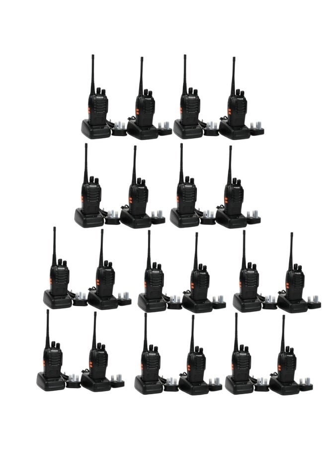 PROMAGE Promage Connect PC-WT-700 Portable Two Way Radio Twenty Pack, 420-450MHz, 16 Channels, 1500mAh Battery, Emergency Alarm, Flash Light, VOX Function, High Quality and Reliable | PC-WT-700 | 20 Pack  - Image 1