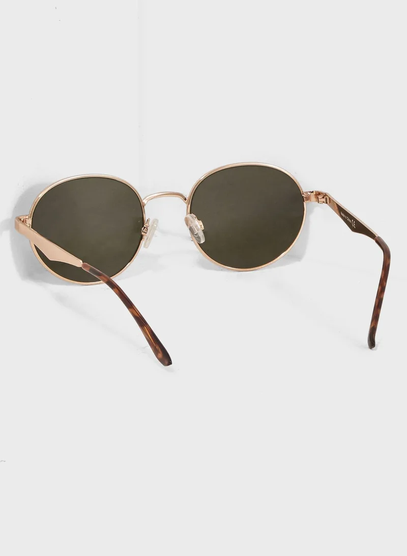 Missguided Round Frame Sunglasses