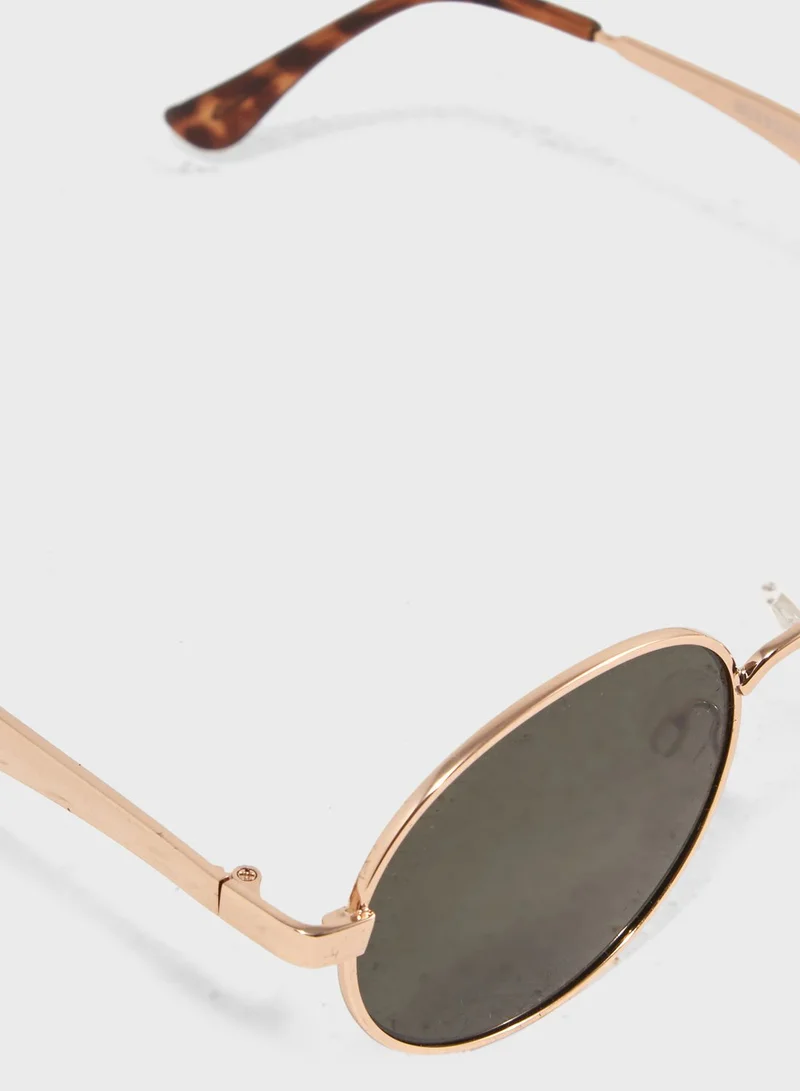 Missguided Round Frame Sunglasses
