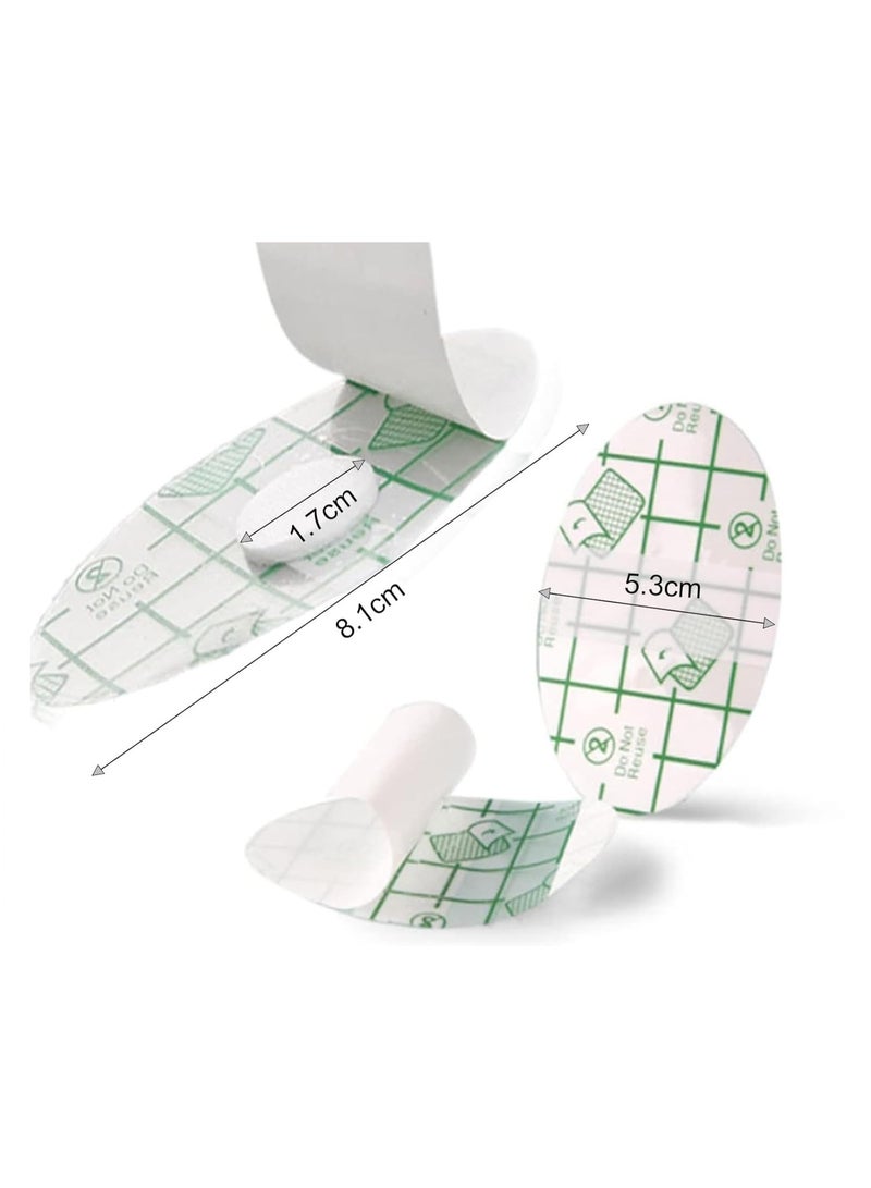 Waterproof ear patches, 20-pack of waterproof cotton ear patches, disposable, ultra-thin shower caps - Image 2