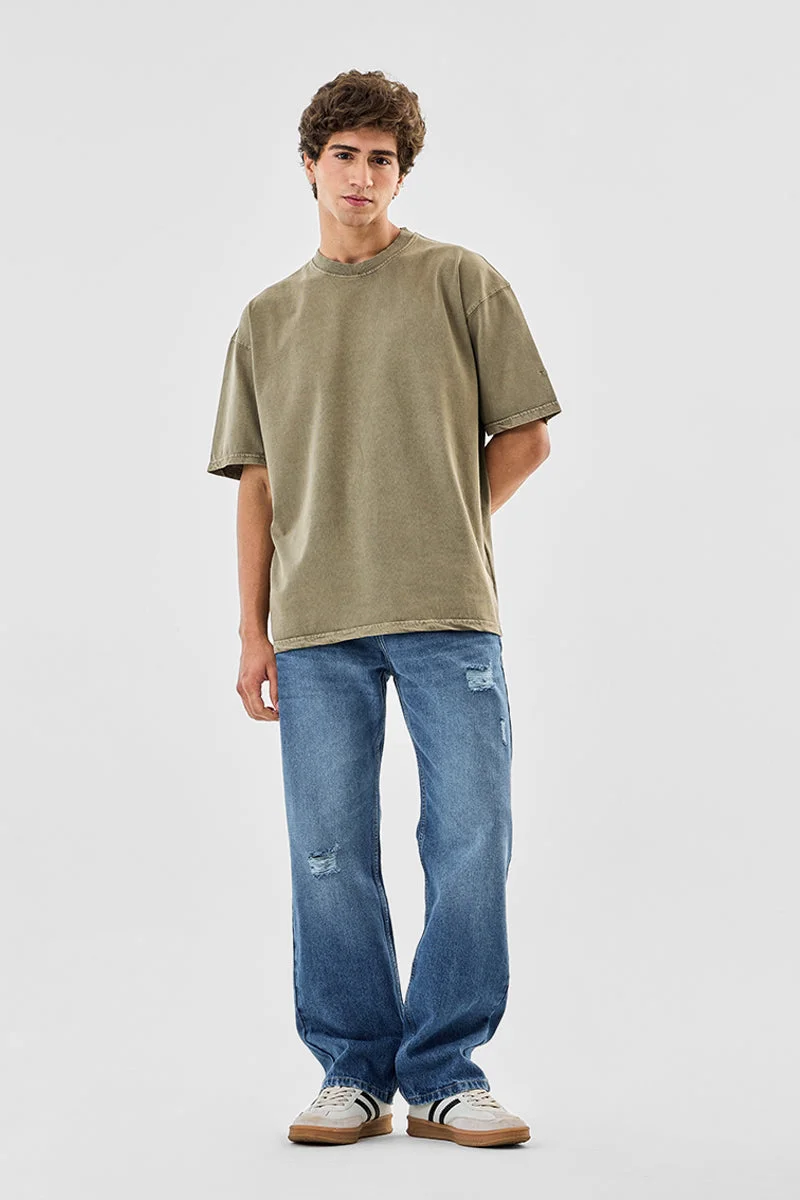 SNITCH Distressed Straight Fit Jeans