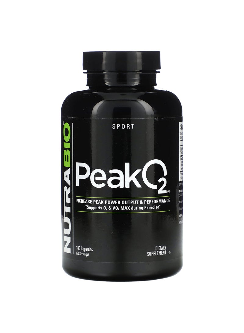 NutraBio Peak O2, 180 Capsules