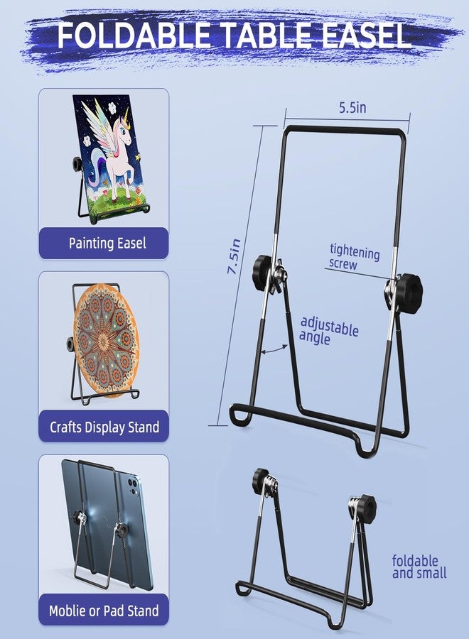 Nicpro 72PCS Kids Painting Set with Pattern Canvas, Art Supplies Kit with 8 DIY Wooden Slices,24 Acrylic Paint,10 Paint Brush,8 Canvas Panels,Table Easel,Paper Pad,Palette for Beginner Student Toddler - Image 5