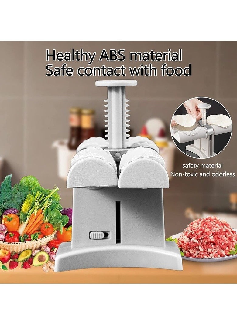 Cool Baby COOLBABY  Household Double Head Automatic Dumpling Maker Mould, Dumpling Press Mold Quick Empanadas Pierogi for Home Kitchen Restaurant  - Image 2