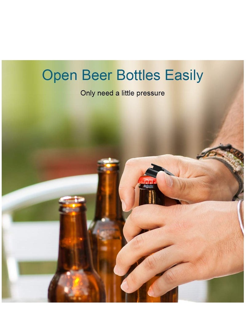 Excefore 6 قطع فتاحات زجاجات ملونة، فتاحة زجاجات معدنية فاخرة مفتاح، فتاحة زجاجات للمشروبات للرجال والنساء، صغيرة وعملية، سهلة الحمل، تفتح أغطية الزجاجات بسهولة - Image 3