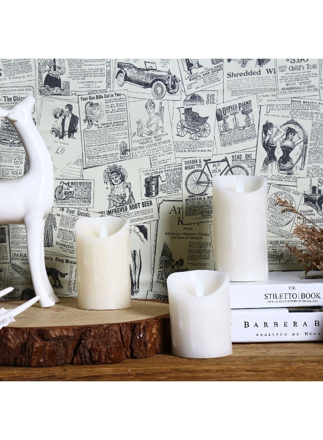 آنا ورق حائط ذاتي اللصق بتصميم الصحف القديمة بطابع إنجليزي لمقهى نوستاليجي - Image 3