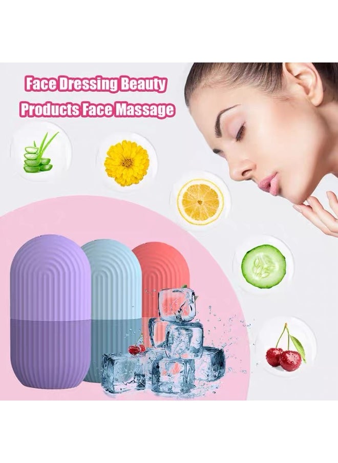 Silicone Ice Roller Ice Cube Tool for Reducing Eye Puffiness, Pores, and Wrinkles for Face and Neck