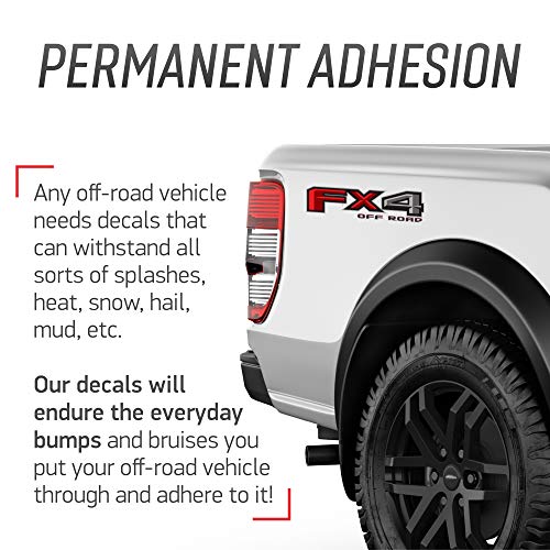 GOLD HOOK FX4 Off Road Decal Replacement Sticker F150 Bedside F Truck Super Duty F250 F350 F450 (2015-2018) (Die-Cut (Peel & Stick)) - Image 4