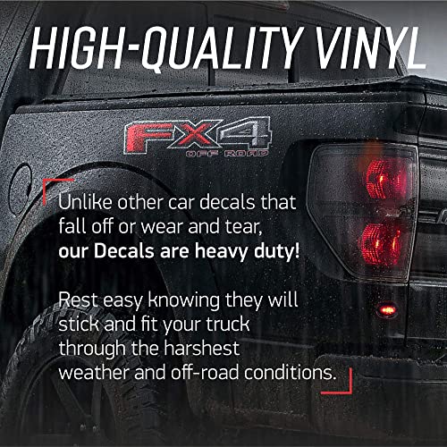 GOLD HOOK FX4 Off Road Decal Replacement Sticker F150 Bedside F Truck Super Duty F250 F350 F450 (2015-2018) (Die-Cut (Peel & Stick)) - Image 3
