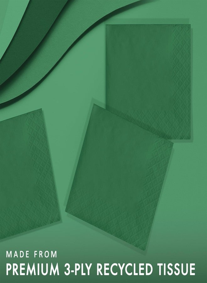 كرييتف كونفيرتينج مناديل ورقية للمشروبات من كرييتف كونفرتينج، ثلاث طبقات، 50 منديل، لون أخضر زمردي - Image 2
