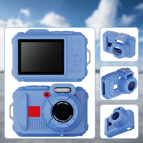 Tedubax Silicone Case for Kodak pixpro wpz2 Digital Camera with 2PCS Screen Protector and Lanyard Blue - Image 3