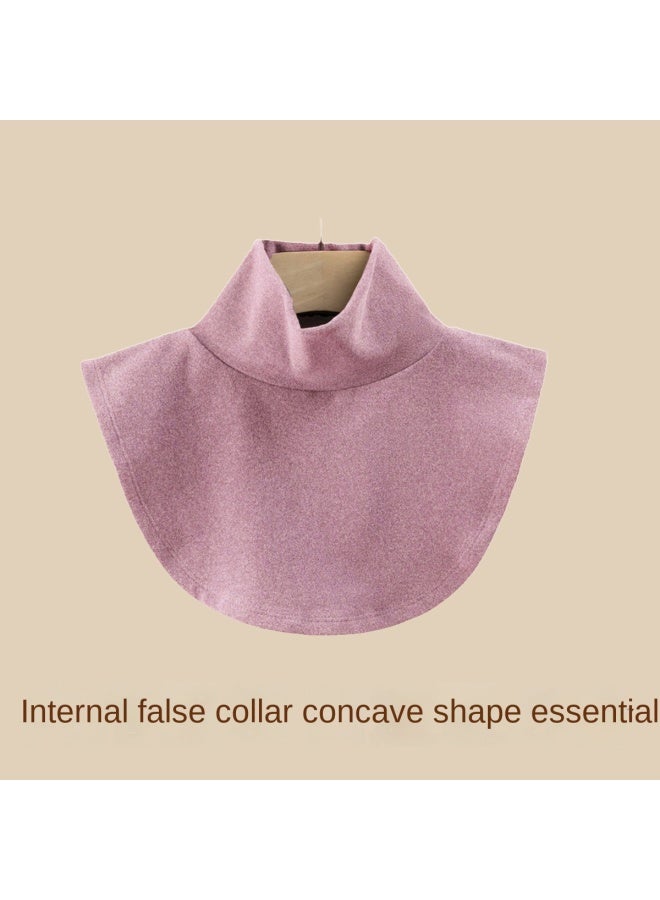 pincai High Neck Neck Warmer Pullover False Collar Women's Versatile False Collar Autumn Winter Sweater Decorative Collar Versatile - Image 2