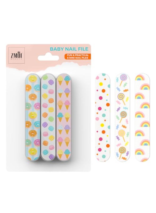 ZMOI Baby Nail File Colorful Mini Emery Board Gentle Care Nail Files Grooming Essentials Safe for Baby and Toddler - Image 1