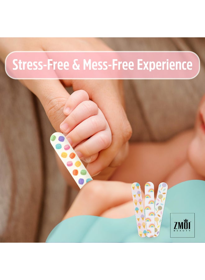ZMOI Baby Nail File Colorful Mini Emery Board Gentle Care Nail Files Grooming Essentials Safe for Baby and Toddler - Image 4