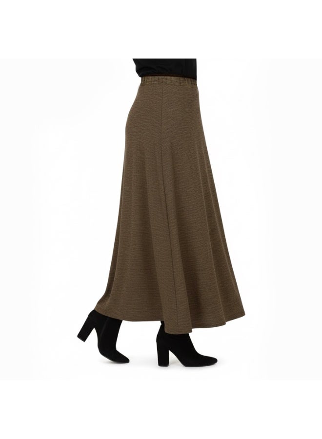 Smoky Egypt Tricot Boucle Maxi Circle Skirt-Havan - Image 2