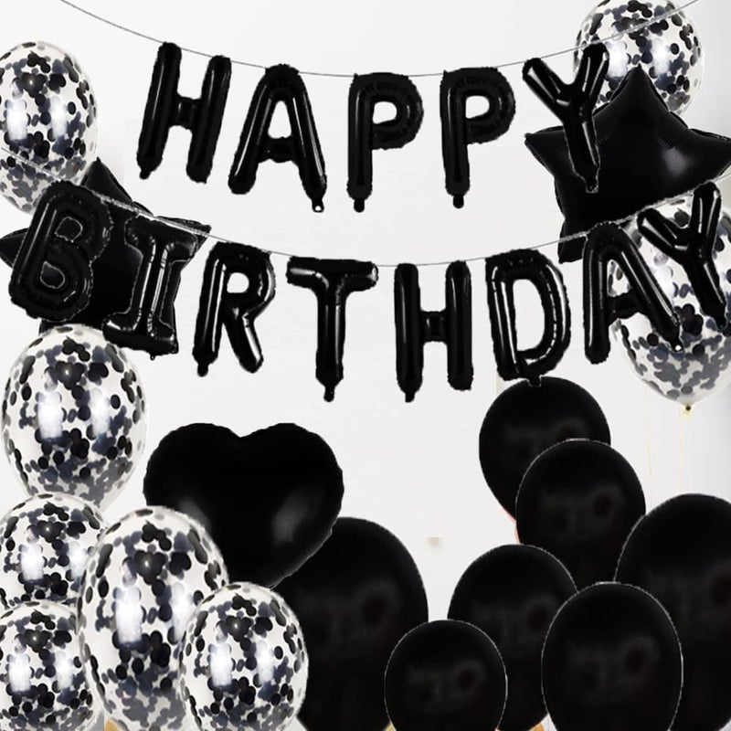 ZSNWGZ Sweet 19th Birthday Decorations Party Supplies,Black Number 19 Balloons,19th Foil Mylar Balloons Latex Balloon Decoration,Great 19th Birthday for Girls,Women,Men,Photo Props - Image 4