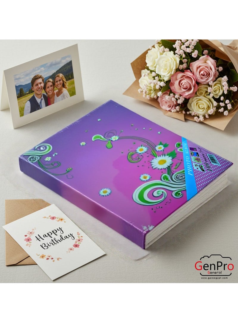 GenPro Photo Album 18x13cm - Store up to 100 Photos - Image 2