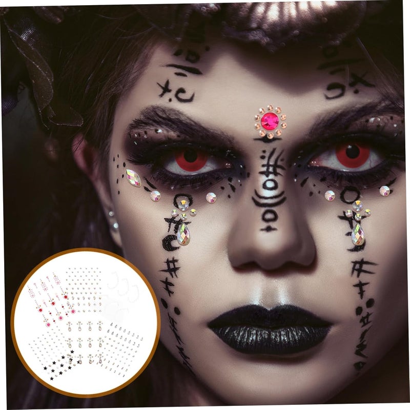 Elegant Eye Rhinestones Makeup Face Gems Self-adhesive Sticker Gems for Parties Carnivals - Image 2
