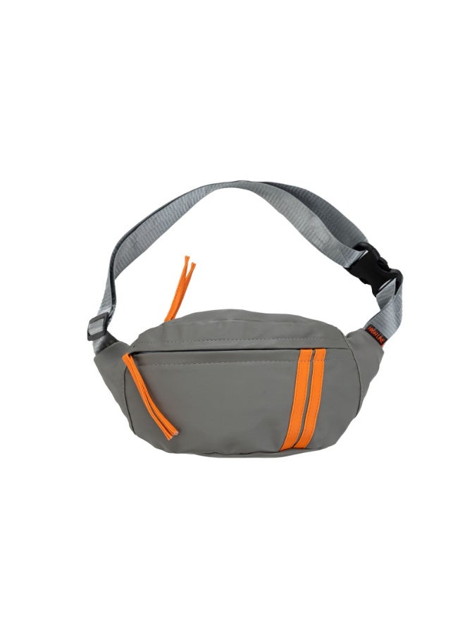HIGH LINE STORE New Volt Bag Fashionable Waterproof 3 Pocket Waist Bag Large Capacity Personal Items Lightweight Travel Hiking Running Cycling Practical Easy Carry Wallet Gray - Image 1