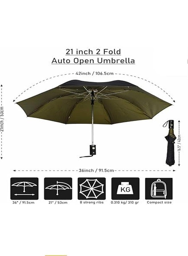Flysmart مظلة فلاي سمارت القابلة للطي يدوياً | مظلة قابلة للطي مصنوعة من البوليستر - Image 3
