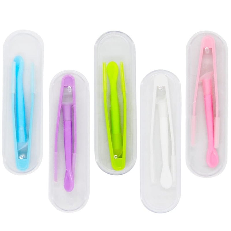 MorTime MorTime 5 pcs Portable Contact Lens Stick Tool Case Set InserterRemoverTweezer with Soft Tip 