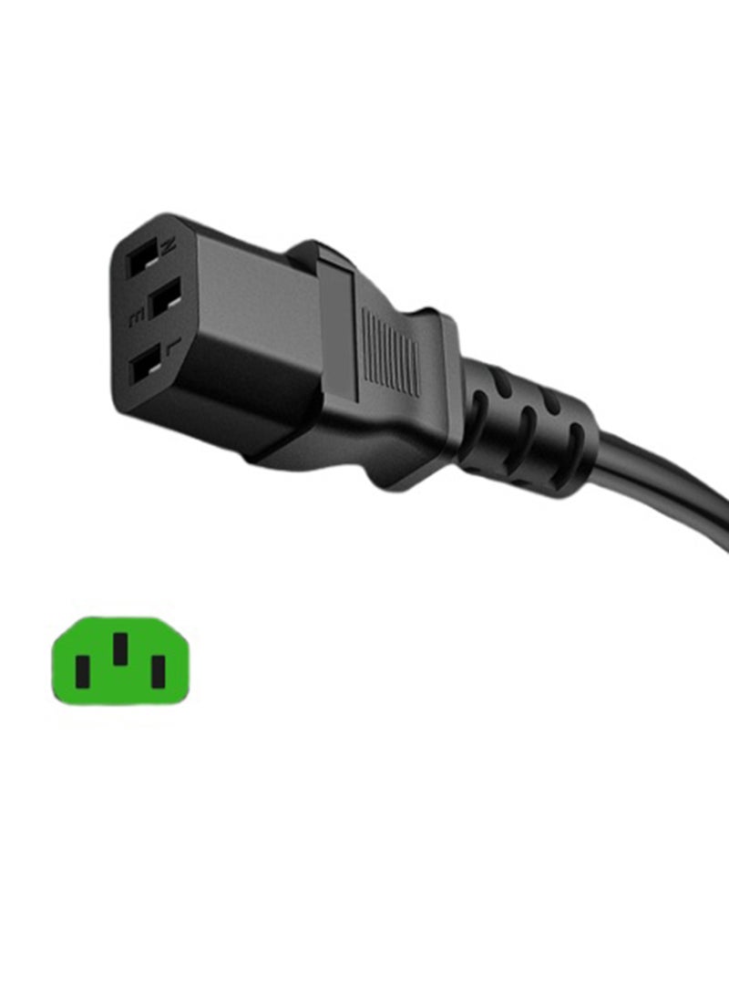 1.5m UK power cord with fuse 18AWG 13A/250V for computers, monitors, scanners, printers, UK 3-pin G plug - Image 4