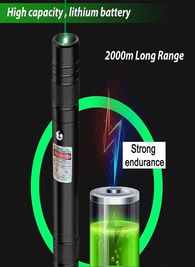 Climberty® Laser Light USB Rechargeable Green Laser Pointer, 2000 Metres Laser Pointer High Power Pen, Cat Laser Toy, Long Range Green Laser Pointer for Presentations, Stargazing - Image 5