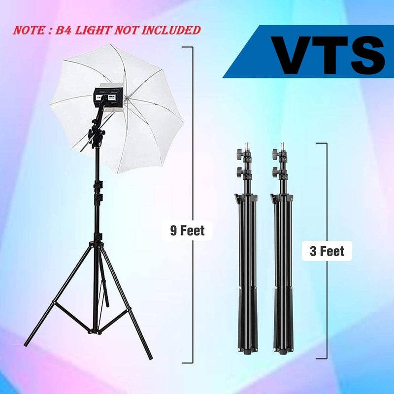 VTS Studio Home 33 Umbrella Stand Setup with Sungun Adapter | 9ft Stand | Umbrella | Bag for kit Mark I - Image 4