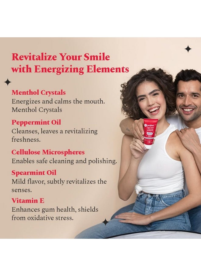Perfora - Super Fresh Toothpaste - 300 G (100G X 3) | Enamel Safe Teeth Whitening Toothpaste For Men & Women | Formulated With Imercare Perl White | Helps Prevent Bad Breath | Sls Free - Image 1