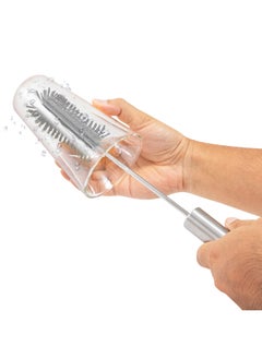 AL SANIDI Water bottle and cup cleaning brush, Gray, Size 37*4.5*1.8 Cm  - Image 5
