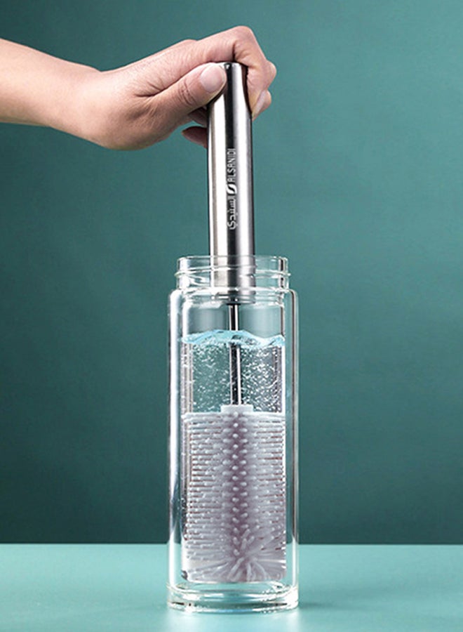 AL SANIDI Water bottle and cup cleaning brush, Gray, Size 37*4.5*1.8 Cm - Image 2
