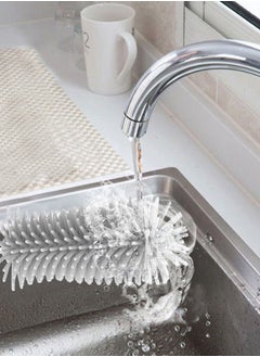 AL SANIDI Water bottle and cup cleaning brush, Gray, Size 37*4.5*1.8 Cm  - Image 3