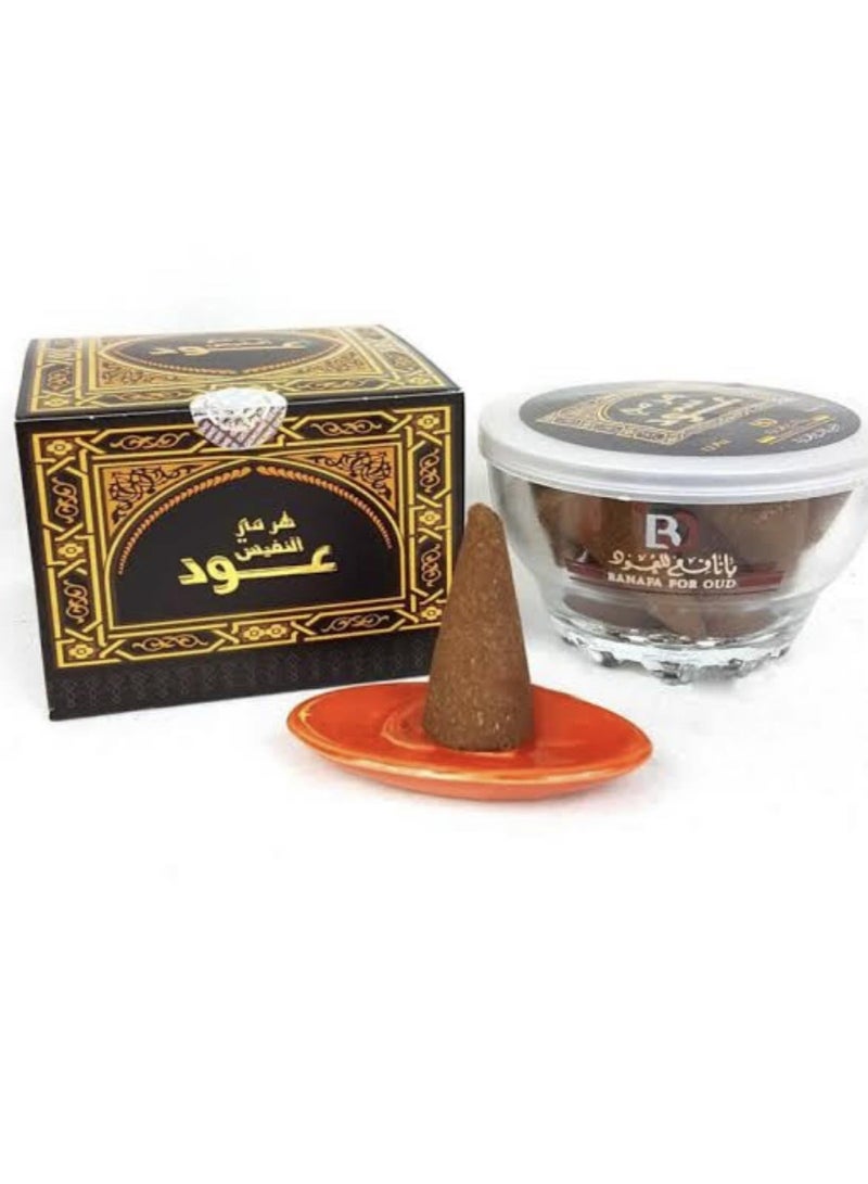 بانافع للعود بخور عود النفيس الهرمي ١٢ قطعه - Image 1