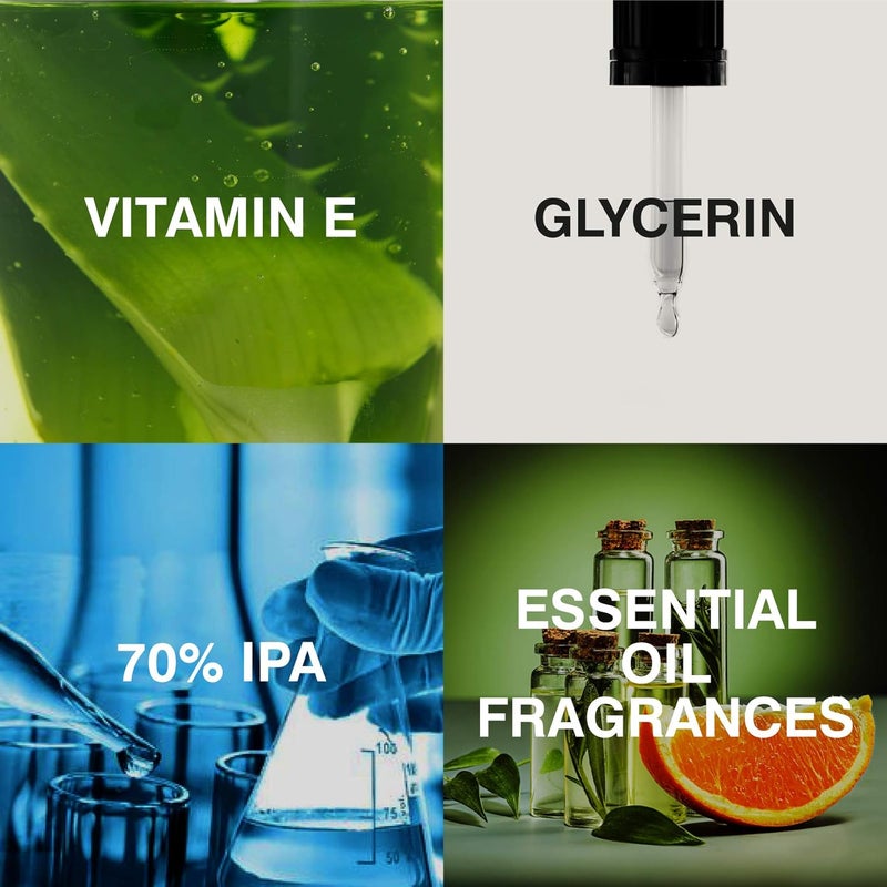 Elegant Hand Sanitizer Gel – 500ml Clear – 70% IPA – Advanced Germ Protection – Moisturizers & Vitamin E - Image 3