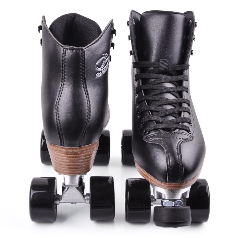 PAPAISON Roller Skates for Women and Girls, Deluxe 2 Layer Microfiber Leather Double Row-Classic Roller Skates for Men, Professional Outdoor Indoor Quad-Skates for Kids & Adults - Image 2