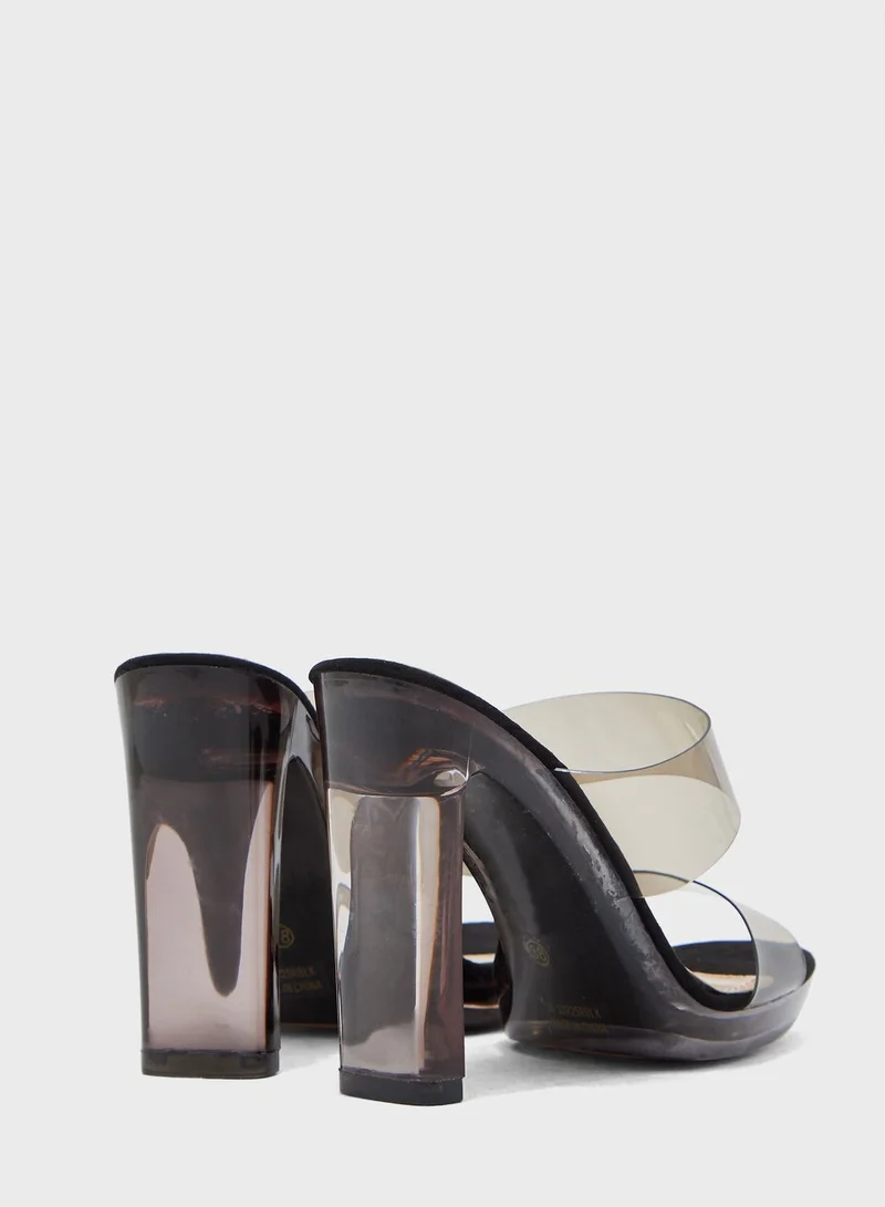 TOPSHOP Double Strap High Heel Sandal
