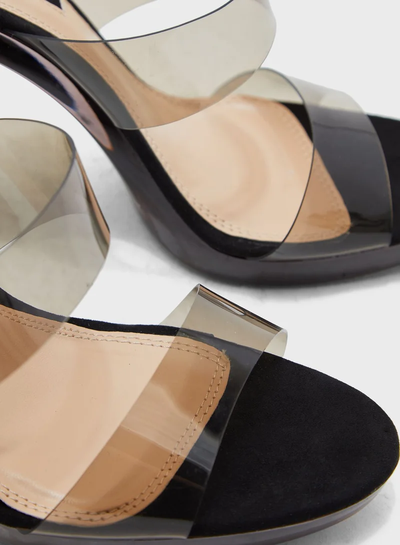 TOPSHOP Double Strap High Heel Sandal