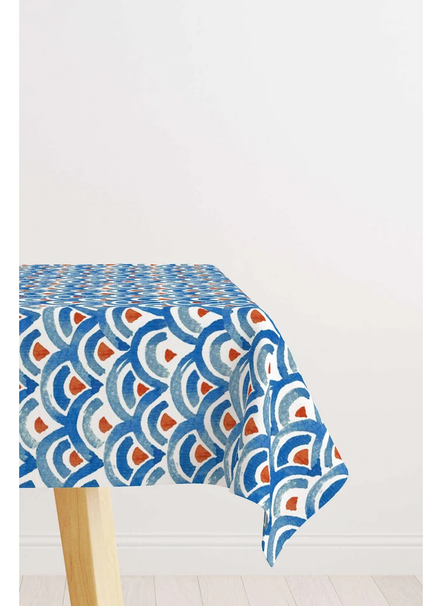 Cango Home Blue Red Ethnic Patterned Tablecloth CGH252-MS