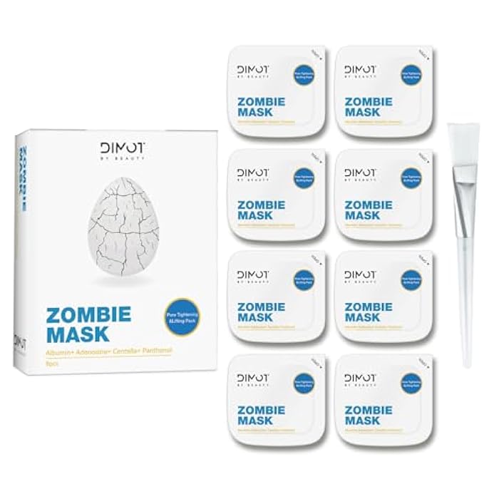 YIKESHU Zombie Facial Mask 8 Pack, Zombie Pack Face Mask, Hoygi Zombie Pore Cleansing Mask for Pore Tightening & Lifting Deep Cleansing - Image 1