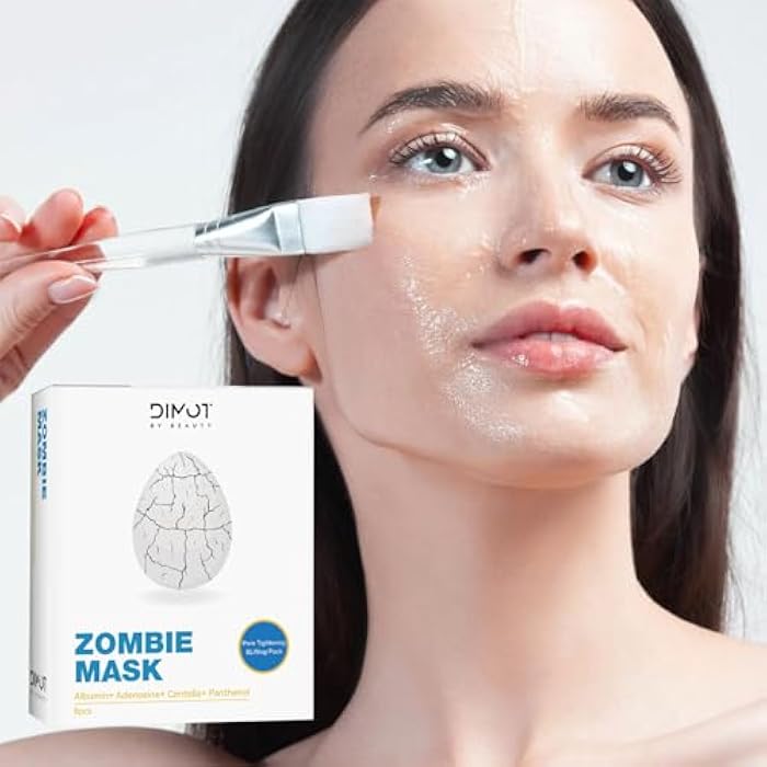 YIKESHU Zombie Facial Mask 8 Pack, Zombie Pack Face Mask, Hoygi Zombie Pore Cleansing Mask for Pore Tightening & Lifting Deep Cleansing - Image 2