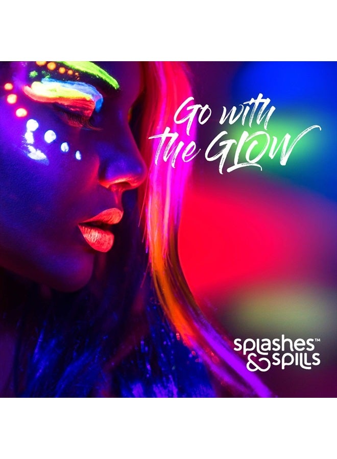 Splashes & Spills UV Glow Blacklight Lip Gloss - 6 Color Variety Pack, 3.7g - Day or Night Stage, Clubbing or Costume Makeup by Splashes & Spills - Image 5