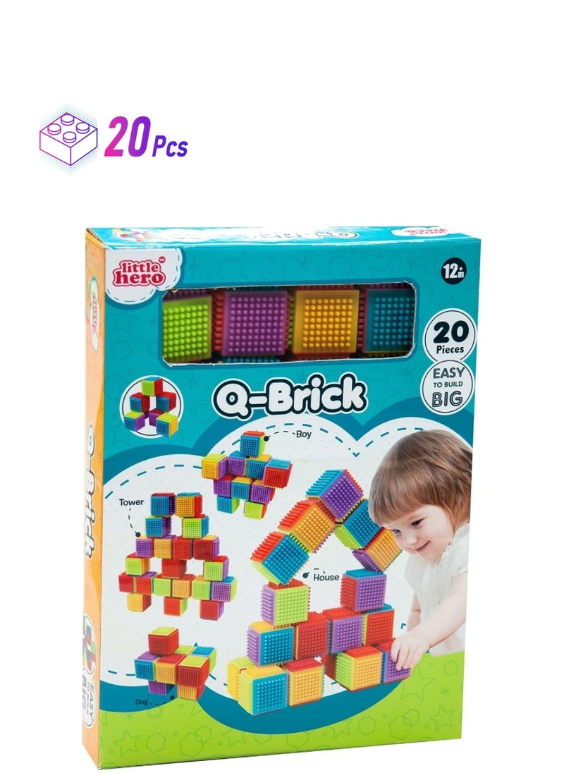 Little Hero Little Hero Q-Bricks, 3024, 20 Pieces  - Image 1