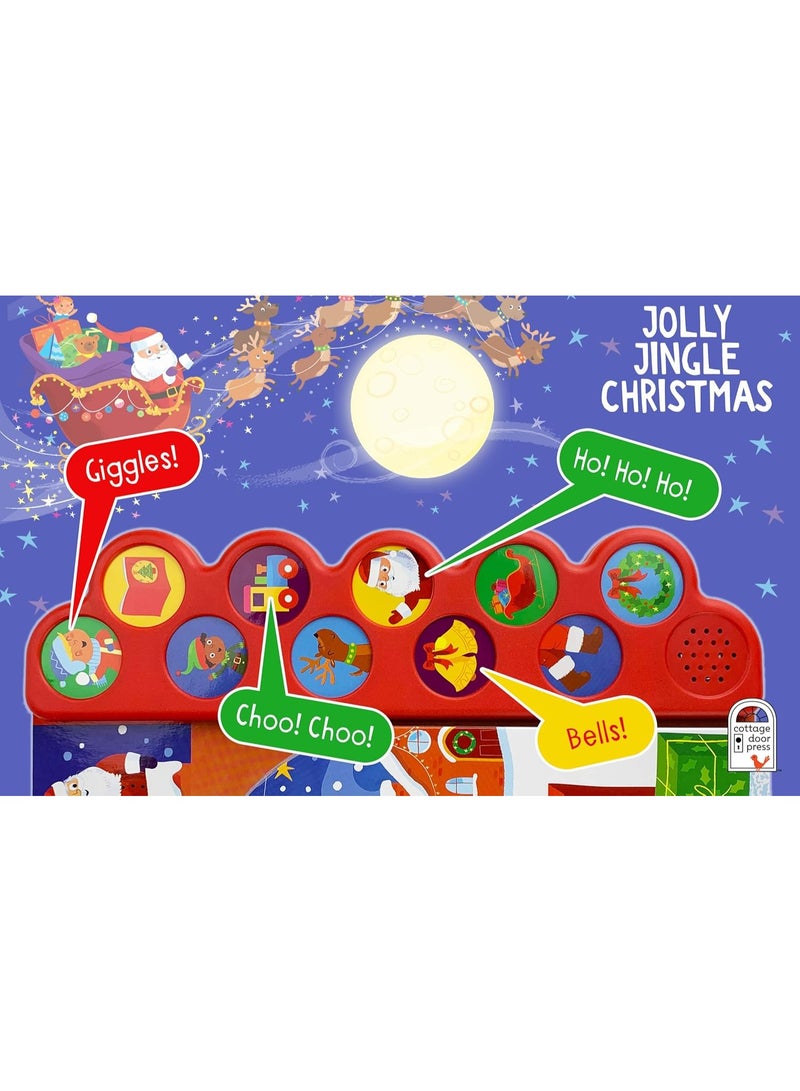 جولي جينغل – كتاب أصوات عيد الميلاد للأطفال بـ10 أزرار (كتاب تفاعلي للأطفال يحتوي على 10 أصوات احتفالية لعيد الميلاد) - Image 4