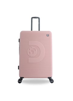 Discovery Discovery Eclipse ABS Hardside Checked Travel Luggage, Durable Lightweight 4 Double Wheel Expandable Trolley Bag, Extra Secure Combination Lock, 28" Suitcase, Check-In Large Trolley - Pink.  - Image 1