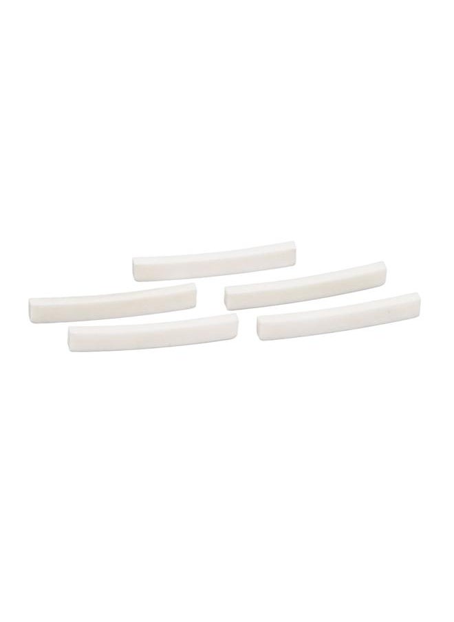 Thoraya - 5PCS Bone Guitar Nut Durable Classical Acoustic Guitar Bone String Bridge Saddle Blank - Image 1