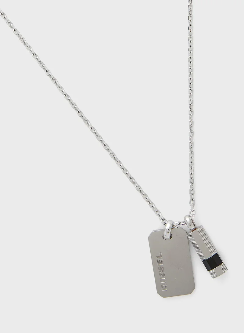 DIESEL Double Dogtags Necklace