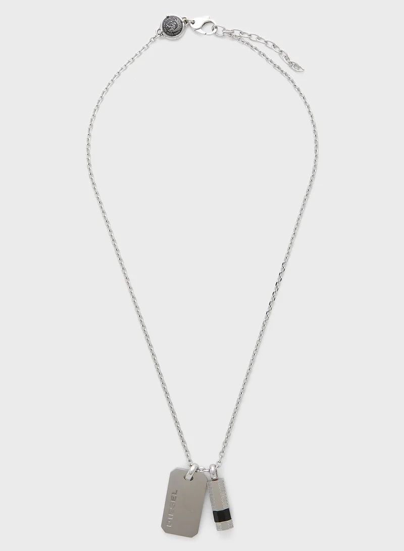 DIESEL Double Dogtags Necklace